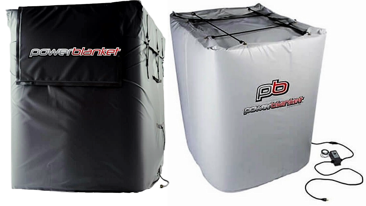 Powerblanket Brand IBC Tote Heaters for DEF Solution Temperature Maintenance and Freeze Protection