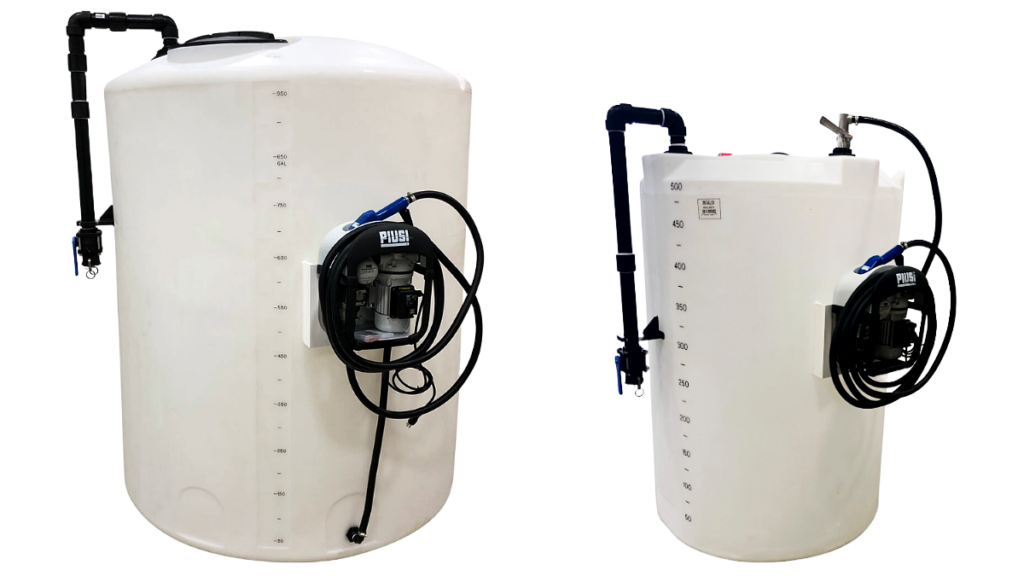 All-in-One DEF Storage, Receiving, and Dispensing Vertical Poly Tanks