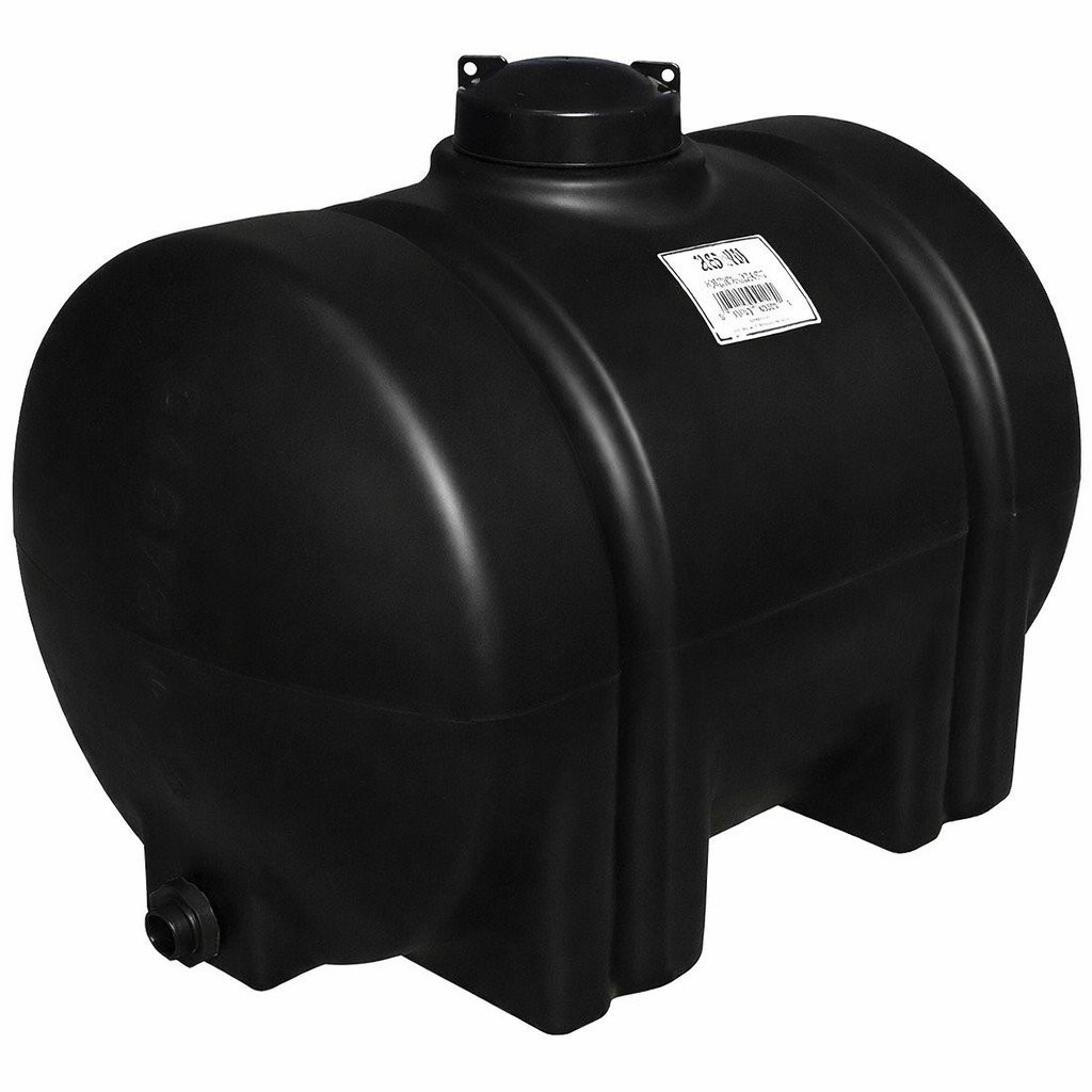 35 Gallon Black Horizontal Leg Tank | Norwesco 41710