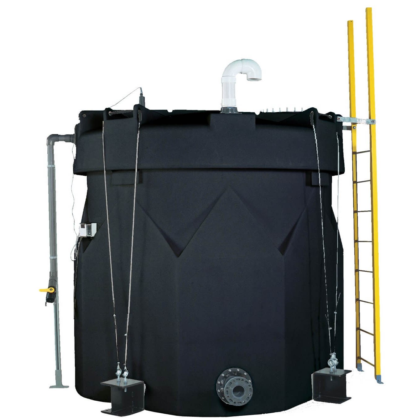 5000 Gallon Double Wall Tank Black Snyder 5630000N51