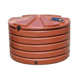 1110 Gallon Brick Red Vertical Water Storage Tank