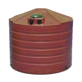 1320 Gallon Brick Red Vertical Water Storage Tank