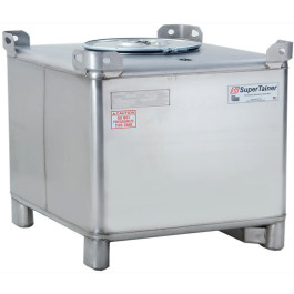 180 Gallon 304 Stainless Steel Supertainer IBC Tote Tank