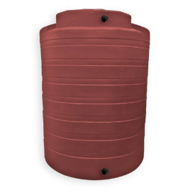 4050 Gallon Brick Red Vertical Water Storage Tank