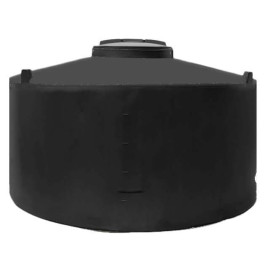 200 Gallon Black Vertical Water Storage Tank