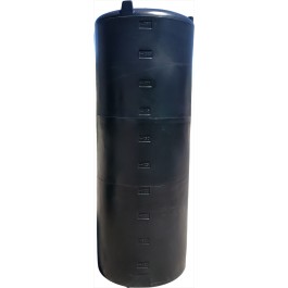 250 Gallon Black Vertical Water Storage Tank