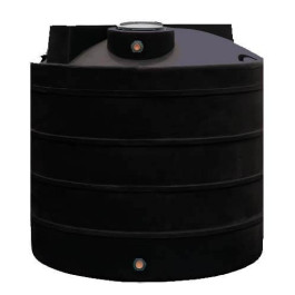 2500 Gallon Black Vertical Water Storage Tank
