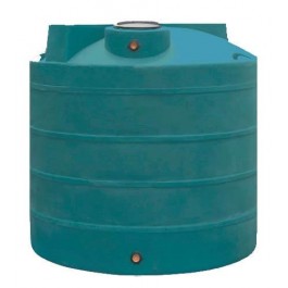 2500 Gallon Dark Green Vertical Water Storage Tank