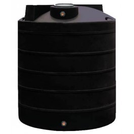 3000 Gallon Black Vertical Water Storage Tank