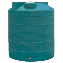 3000 Gallon Dark Green Vertical Water Storage Tank