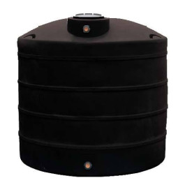 1100 Gallon Black Vertical Water Storage Tank