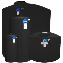 900 Gallon Black Vertical Storage Tank