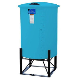 250 Gallon Light Blue Cone Bottom Tank