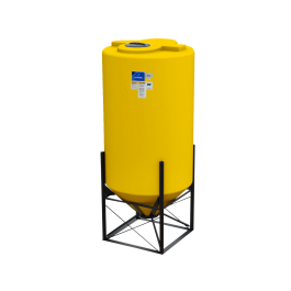 750 Gallon Yellow Cone Bottom Tank
