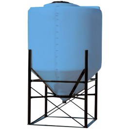 240 Gallon Light Blue Cone Bottom Tank