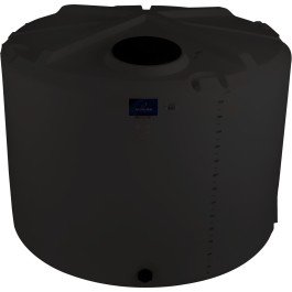 1500 Gallon Black Vertical Water Storage Tank