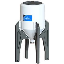 20 Gallon Inductor Full Drain Cone Bottom Tank with Poly Stand