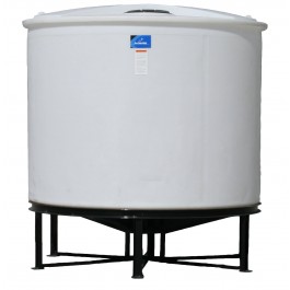 2440 Gallon Open Top Cone Bottom Tank with bolt-on top