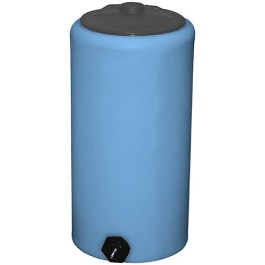 10 Gallon Light Blue Vertical Storage Tank