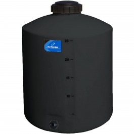 25 Gallon Black Vertical Storage Tank