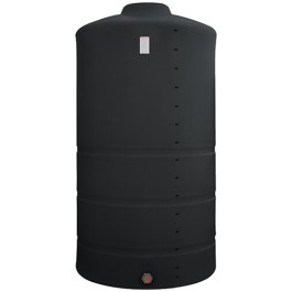 1500 Gallon Black Vertical Storage Tank