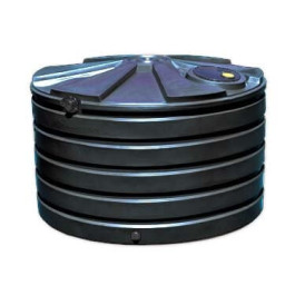 1110 Gallon Black Rainwater Collection Storage Tank