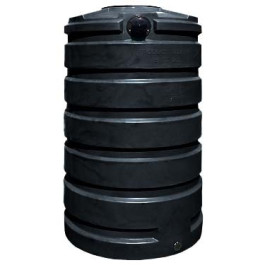 205 Gallon Black Vertical Water Storage Tank