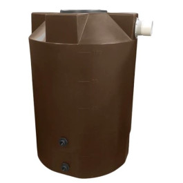 100 Gallon Dark Brown Rainwater Collection Tank