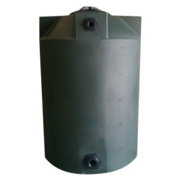 100 Gallon Dark Green Vertical Water Storage Tank