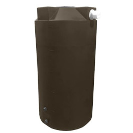 250 Gallon Dark Brown Rainwater Collection Tank