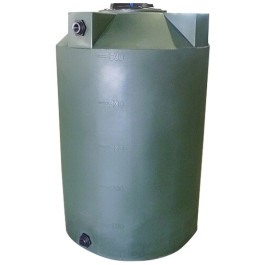 500 Gallon Dark Green Vertical Water Storage Tank