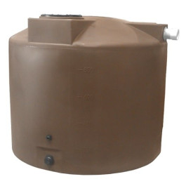 1000 Gallon Dark Brown Rainwater Collection Tank