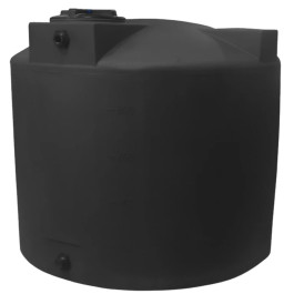 1000 Gallon Black Vertical Water Storage Tank