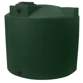 1000 Gallon Dark Green Vertical Water Storage Tank