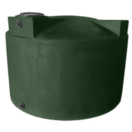 1500 Gallon Dark Green Vertical Water Storage Tank
