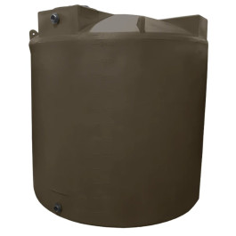 2500 Gallon Dark Brown Vertical Water Storage Tank
