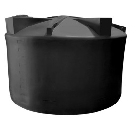 5000 Gallon Black Vertical Water Storage Tank