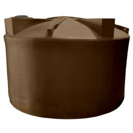 5000 Gallon Dark Brown Vertical Water Storage Tank
