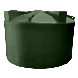 5000 Gallon Dark Green Vertical Water Storage Tank