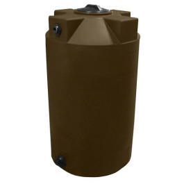 125 Gallon Dark Brown Vertical Water Storage Tank
