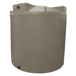 2500 Gallon Mocha Vertical Water Storage Tank