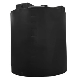 6500 Gallon Black Vertical Water Storage Tank