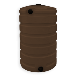 205 Gallon Dark Brown Vertical Water Storage Tank