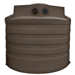 2650 Gallon Dark Brown Rainwater Collection Storage Tank