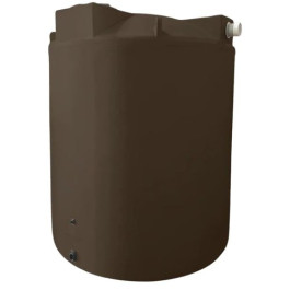 3000 Gallon Dark Brown Rainwater Collection Storage Tank