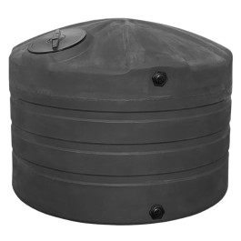 730 Gallon Black Vertical Water Storage Tank