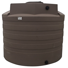 2650 Gallon Mocha Vertical Water Storage Tank