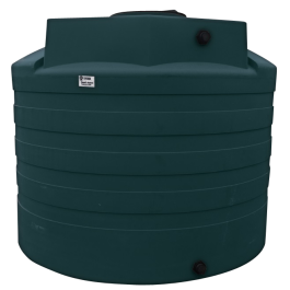 2650 Gallon Green Vertical Water Storage Tank