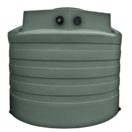 2650 Gallon Green Rainwater Collection Storage Tank