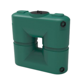 130 Gallon Green Slimline Rainwater Storage Tank